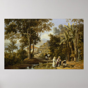 Garden Scene on the Broganza Shore Poster