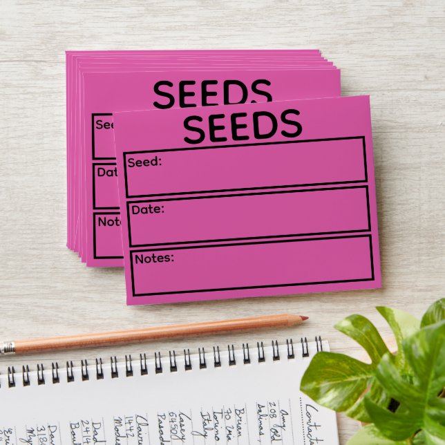 Garden Seed Saving Envelope (Stacked)