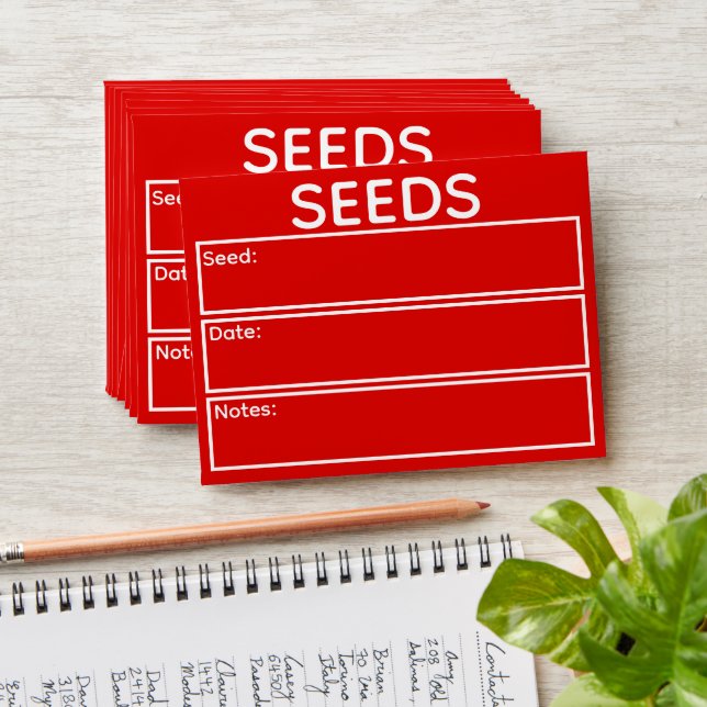 Garden Seed Saving Envelope (Stacked)