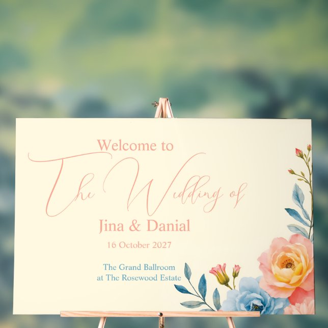 Garden Serenade Acrylic Sign (Neutral)