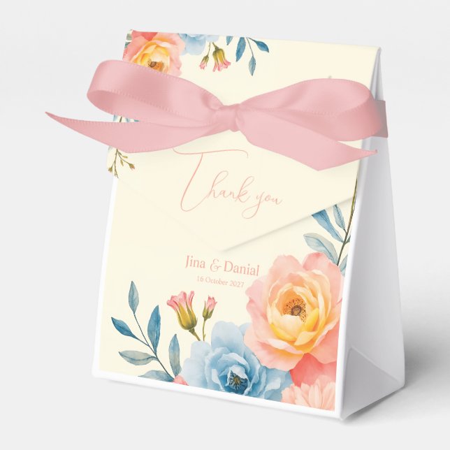 Garden Serenade Favor Box (Front Side)