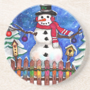 Garden Snowman Coaster