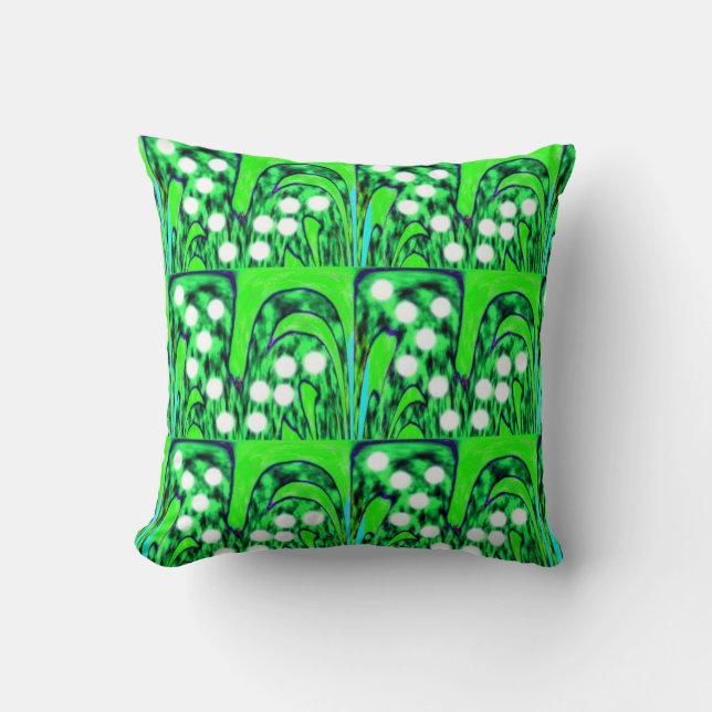Garden spirits throw pillow (Front)