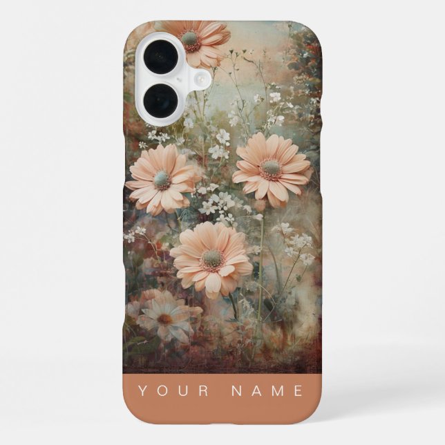 Garden Splendour Peach iPhone Case (Back)