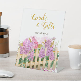 garden spring She's Fresh bridal cards gifts Pedestal Sign