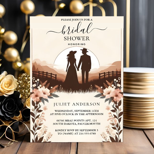 Garden Spring Wood Boho Rustic Bridal Shower Invitation (Creator Uploaded)