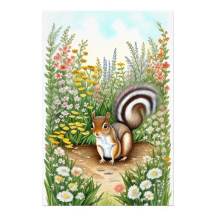 Garden Squirrel Photo Enlargement