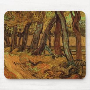 Garden St Paul Hospital Figure by Vincent van Gogh Mouse Pad