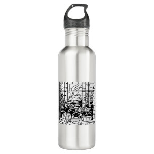 Garden Stained Glass  710 Ml Water Bottle