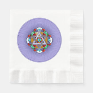 Garden Star in Lilac Napkin
