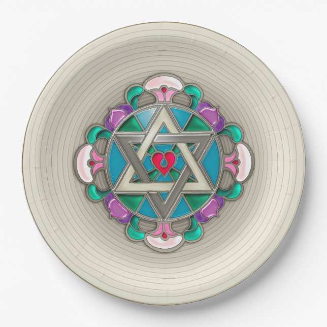 Garden Star Paper Plate (Front)