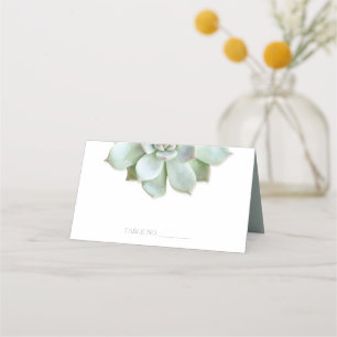 Garden Succulent Cactus Wedding Place Card