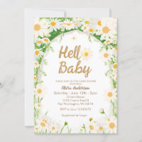Garden Summer Daisy Hello Baby Baby Shower 