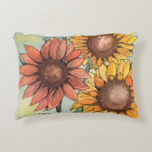 Garden Sunflower Pillow
