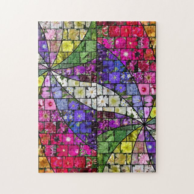 Garden Swirl Mosaic puzzle (Vertical)