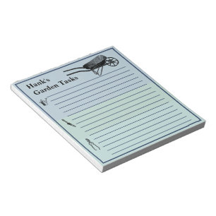 Garden Tasks To Do List Notepad
