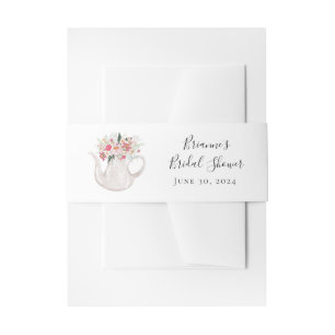 Garden Tea Belly Band Invitation Belly Band