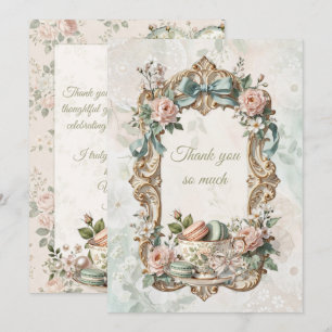 Garden Tea Party Floral Thank You Card