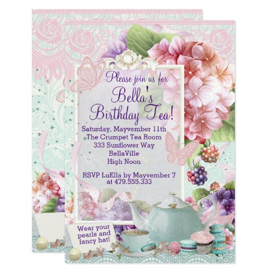 Garden Tea Party Invitation | Zazzle.ca