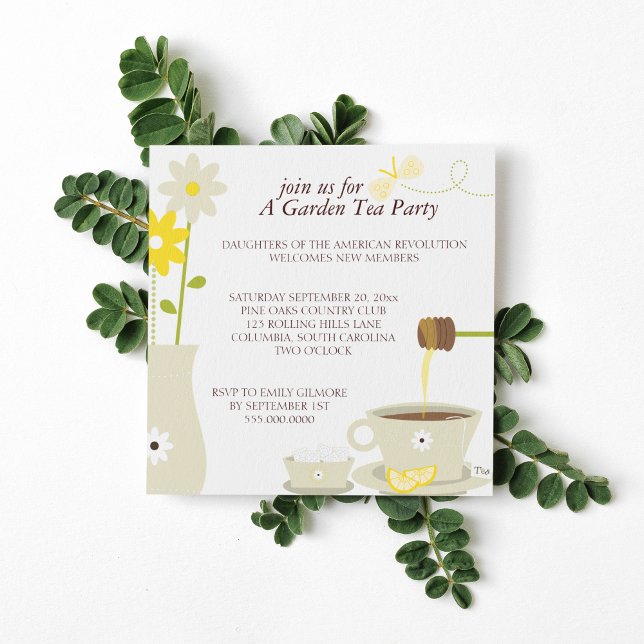Garden Tea Party Luncheon Invitations (Creator Uploaded)