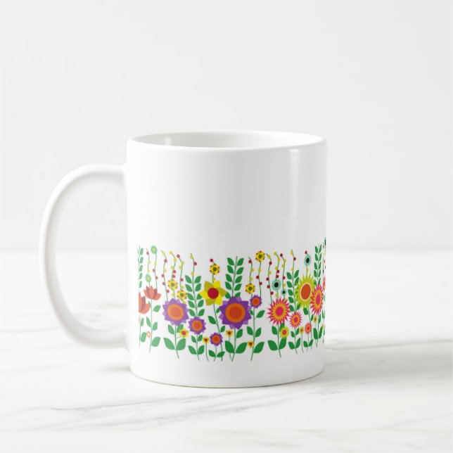 Garden - Textless Multi Colors Coffee Mug (Left)