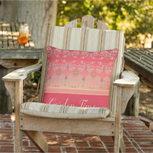 Garden Themed Patio Decorator Outdoor Pillow
