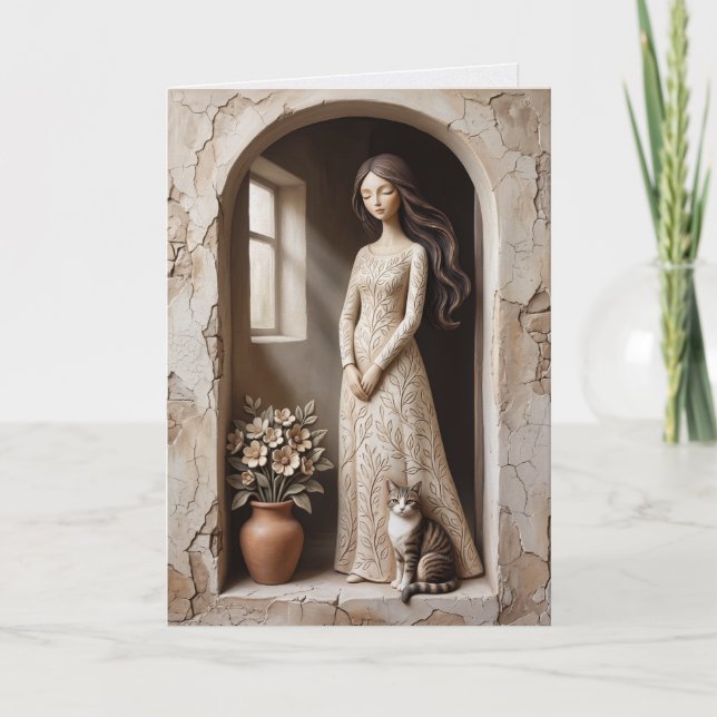  Garden Threshold Greeting Card Quiet Stud (Front)