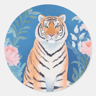 Garden Tiger Classic Round Sticker