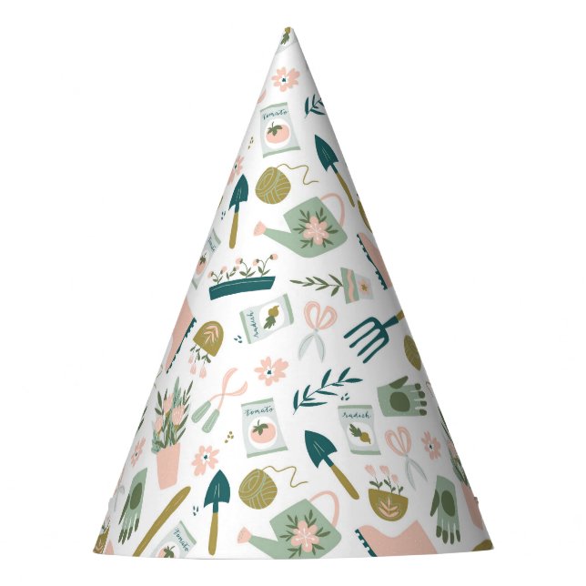 Garden Time Party Hat (Front)