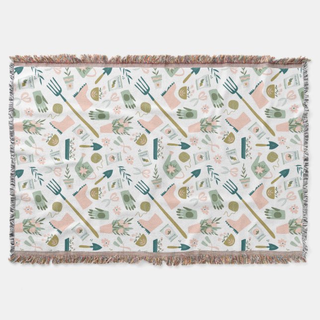 Garden Time Throw Blanket (Front)