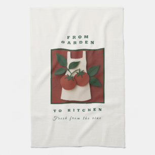 Garden to Kitchen Tomato Apron - Farm Fresh Gift Towel