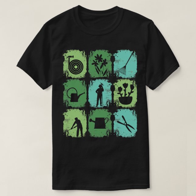 Garden Tools Gardener T-Shirt (Design Front)