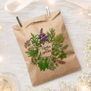 Garden Treasures Gift Seeds Herbs Favour  Bag