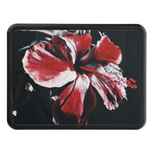 Garden Tropical Hibiscus Artwork Trailer Trailer Hitch Cover
