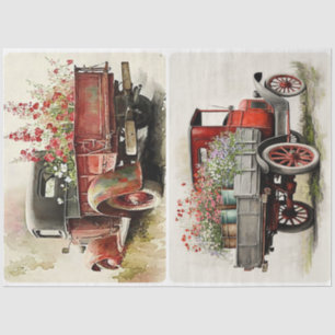 Garden Trucks  Tissue Paper