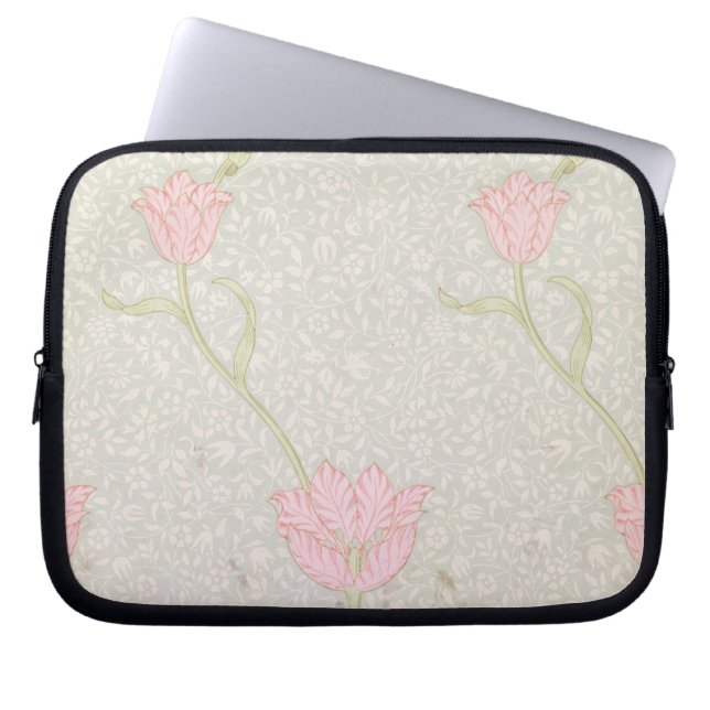 'Garden Tulip' wallpaper design, 1885 Laptop Sleeve (Front)