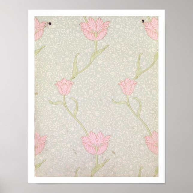 'Garden Tulip' wallpaper design, 1885 Poster (Front)