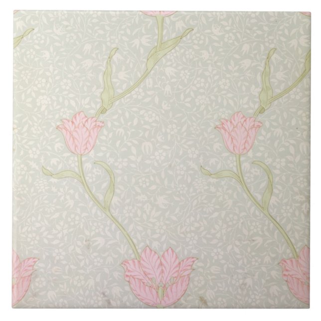 'Garden Tulip' wallpaper design, 1885 Tile (Front)