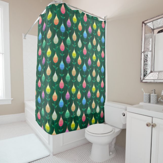 garden tulips shower curtain (In Situ)