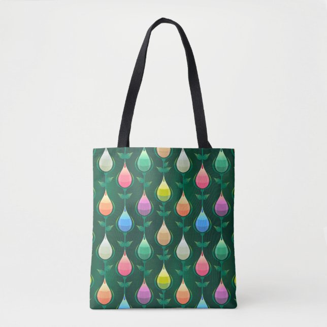 garden tulips tote bag (Front)