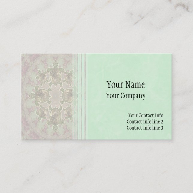 Garden Turtle Business Card Template (Front)