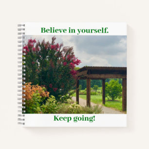 Garden View Motivational Notebook