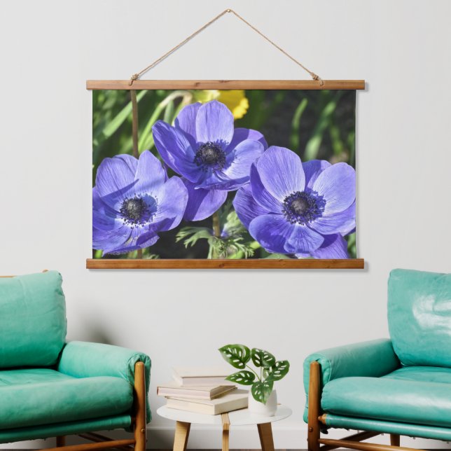 Garden Violet Flowers Tapestry (Living Room)