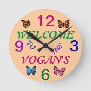 GARDEN WALL CLOCK PERSONALIZED