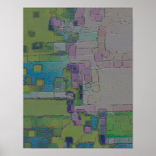 Garden Wall, Geometric Abstract Poster