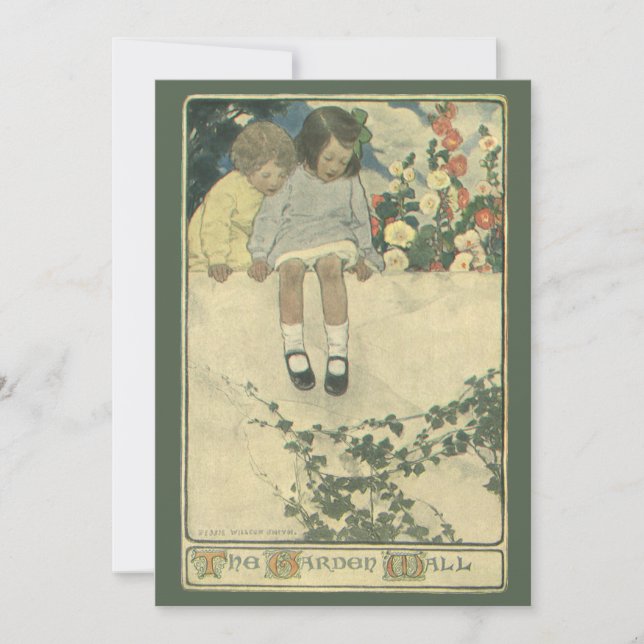 Garden Wall Jessie Willcox Smith, Vintage Children (Front)