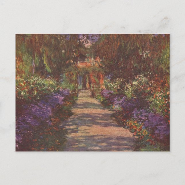Garden Way - Claude Monet - c1902 Postcard (Front)