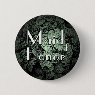 Garden Wedding Buton: Maid of Honour 2 Inch Round Button