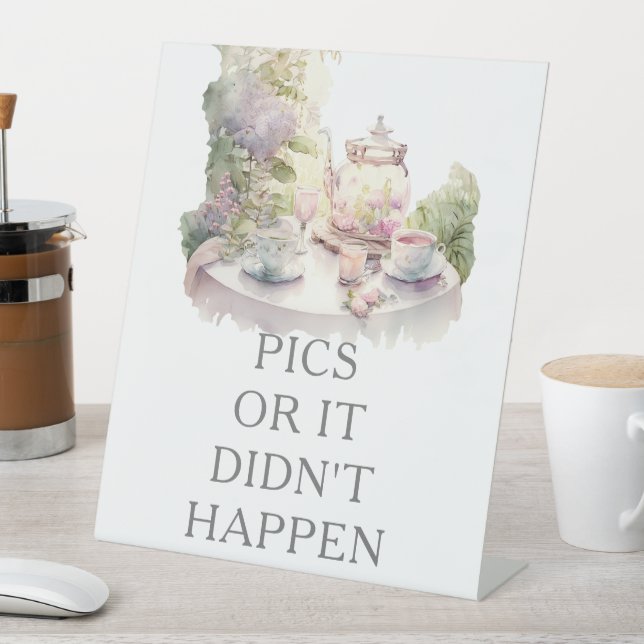 Garden Wedding Disposable Camera Ideas Pedestal Sign (In SItu)