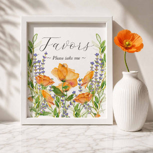 Garden Wedding Favours Sign Seahorse